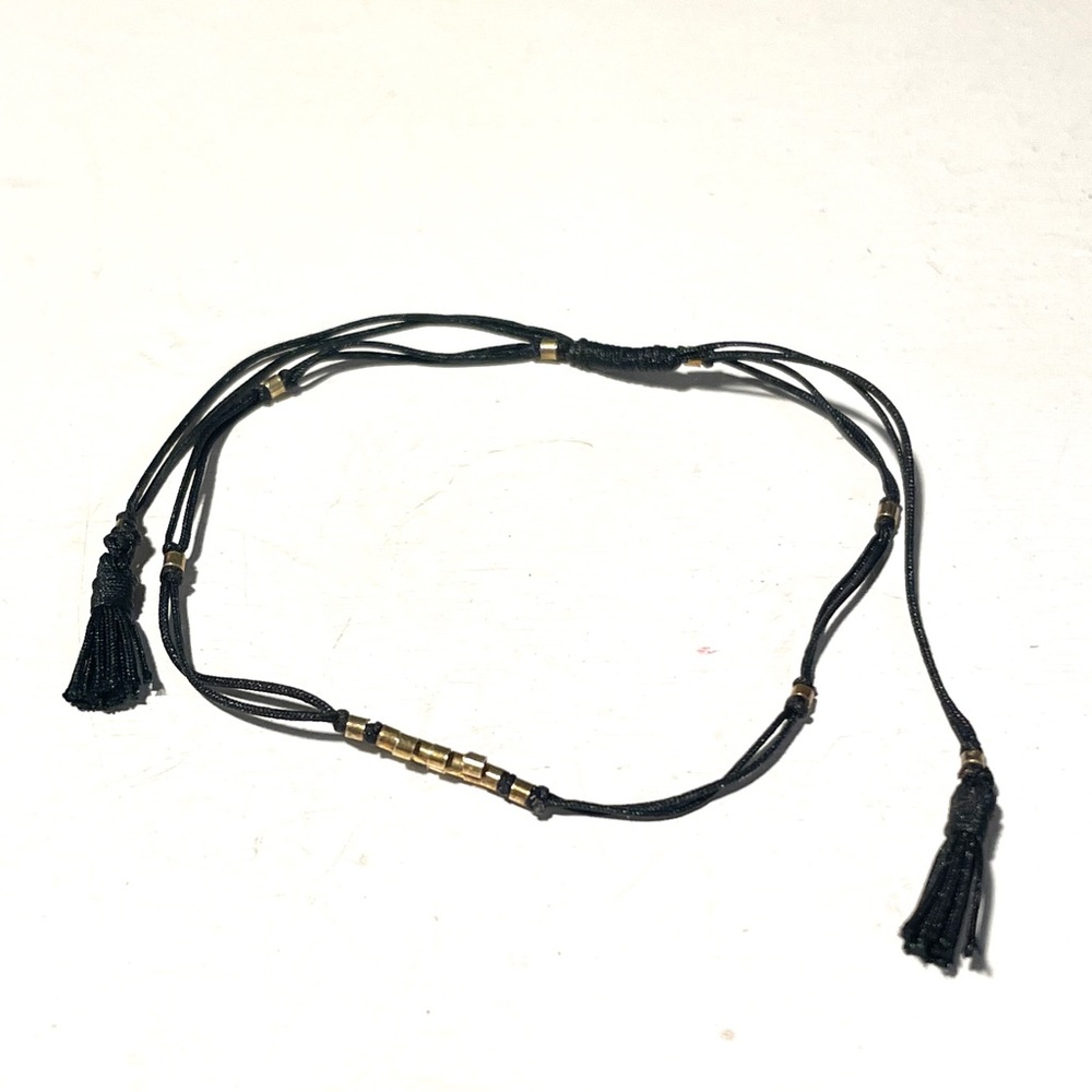 18k Gold Beaded Adjustable Bracelet - Picture 3 of 3